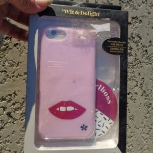 Wit & Delight iPhone 7 Pink Lips Phone Case & Girl